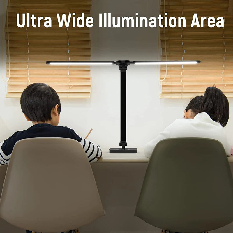 Modern Dual Arm LED Desk Lamp for Professional Home Offices