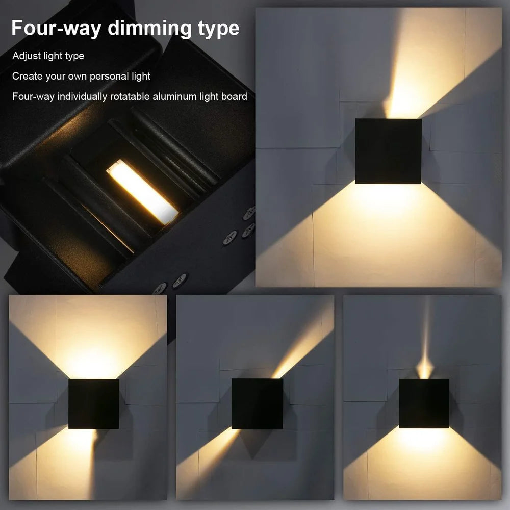 Modern LED Outdoor Wall Sconce for Garden and Patio Lighting