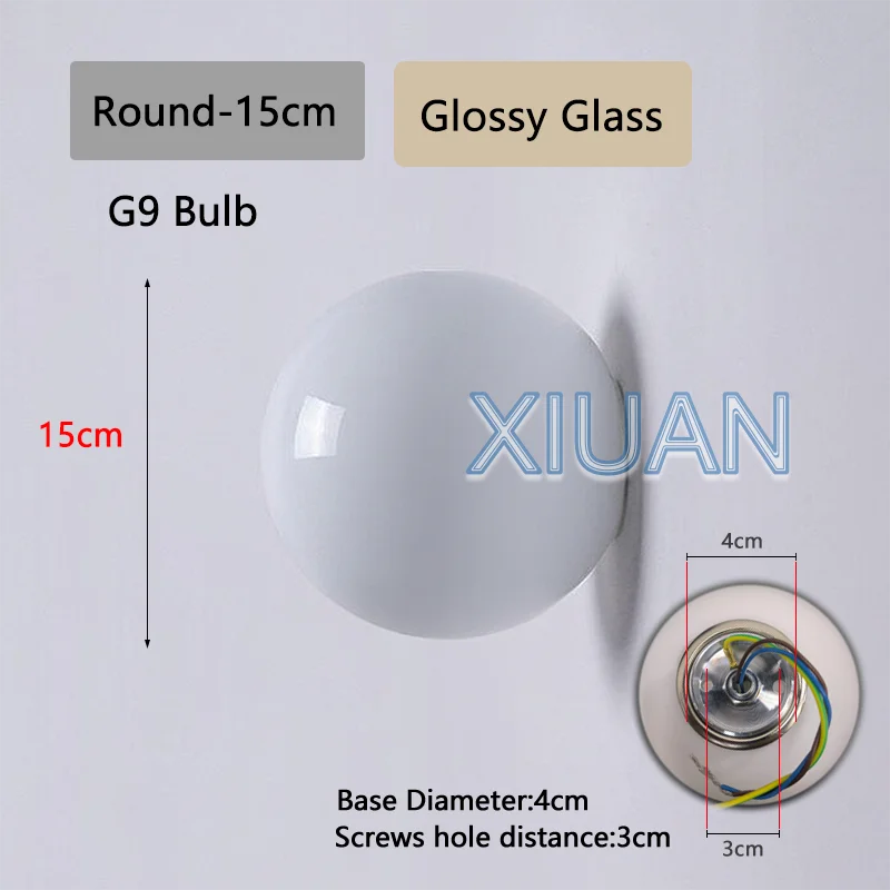 Bauhaus Glass Globe Wall Sconce for Modern Bedrooms and Bathrooms