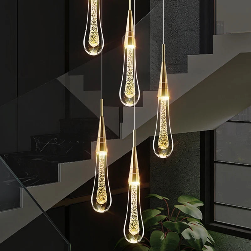 Modern Crystal Pendant Light for Elegant Dining and Living Spaces