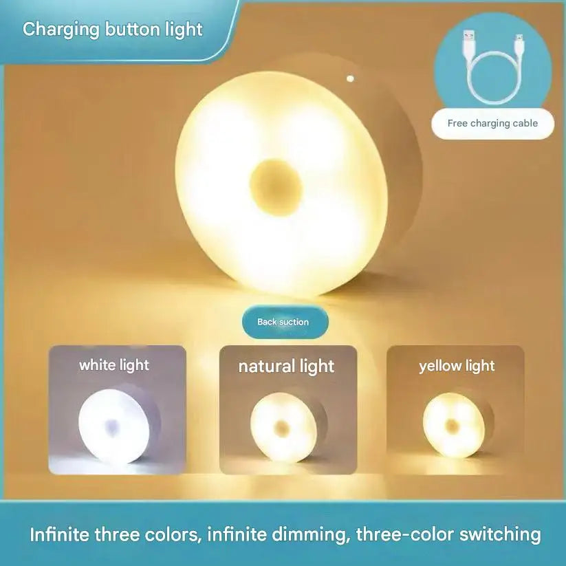 Rechargeable Magnetic Desk Lamp for Student Study and Bedside Lighting