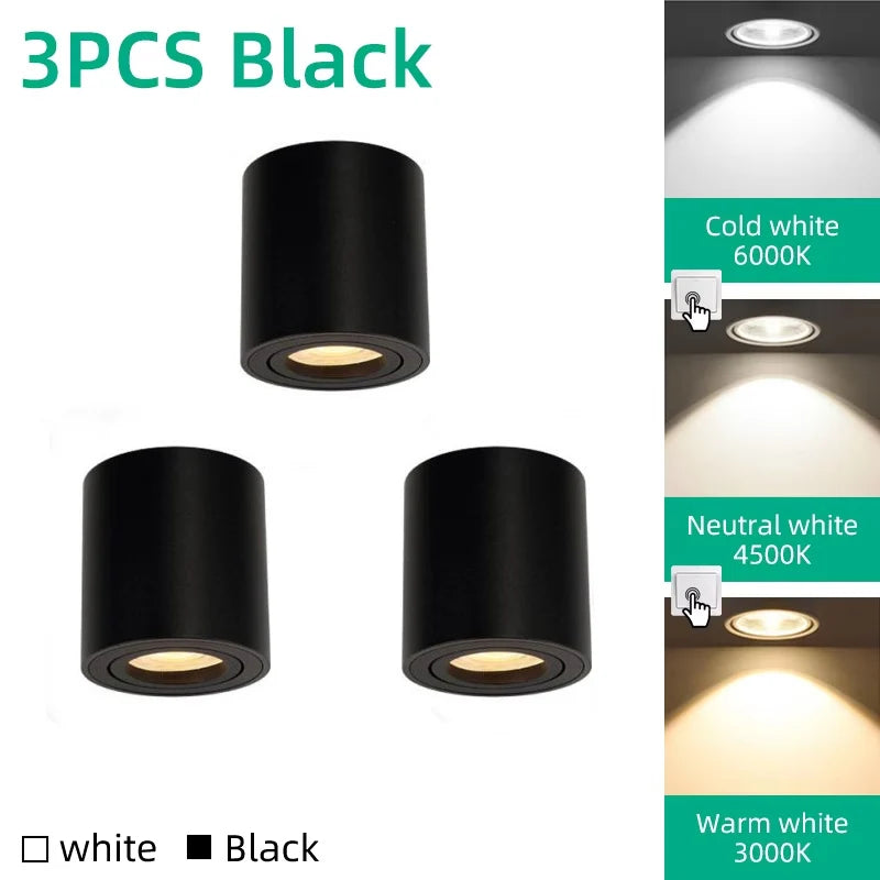Adjustable GU10 LED Ceiling Spotlight for Modern Kitchens and Retail Spaces