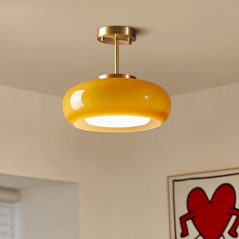 Modern Nordic Glass Pendant Light for Bedroom and Living Room