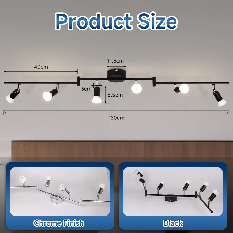 Modern LED Ceiling Spotlight for Contemporary Living and Dining Spaces