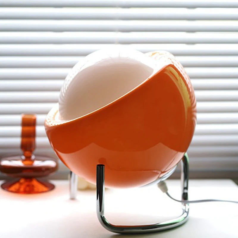 Mid-Century Glass Table Lamp for Bedside and Living Room Decor