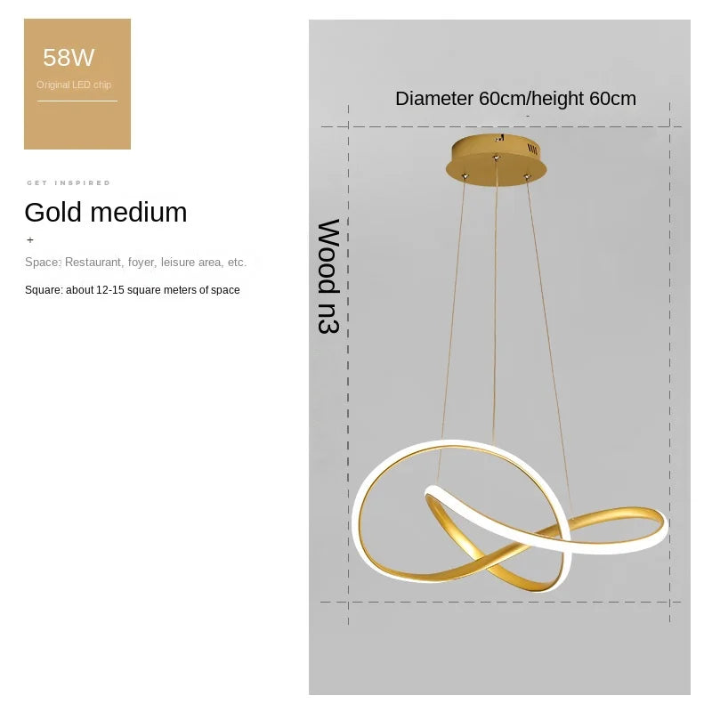 Modern Clover Pendant Light for Dining Rooms and Boutique Hotels