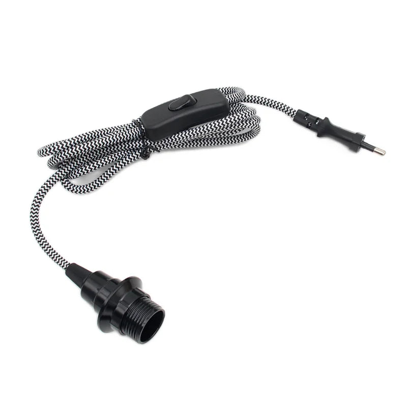 Adjustable Pendant Light Cord with Switch for Bedroom and Home Lighting