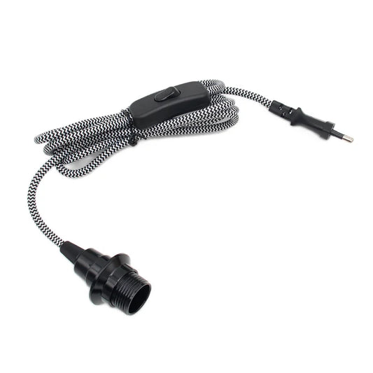 Adjustable Pendant Light Cord with Switch for Bedroom and Home Lighting