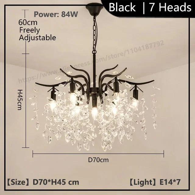 Luxury Crystal Chandelier for Elegant Living Rooms and Dining Spaces