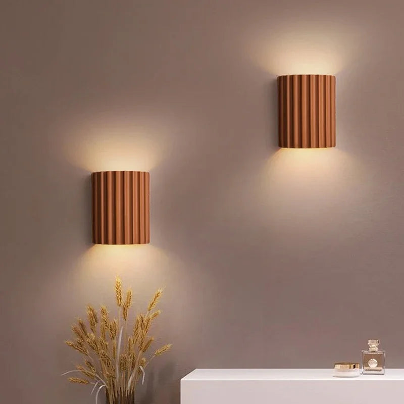Modern Nordic Resin Wall Lamp for Bedroom and Living Room Lighting