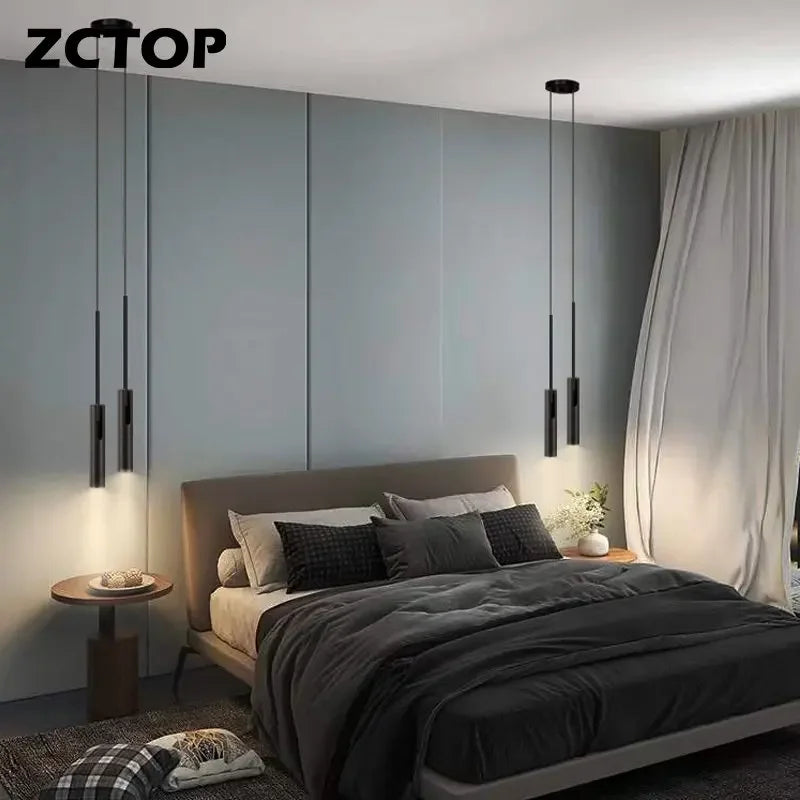 Minimalist LED Pendant Light for Modern Dining Rooms and Kitchen Interiors