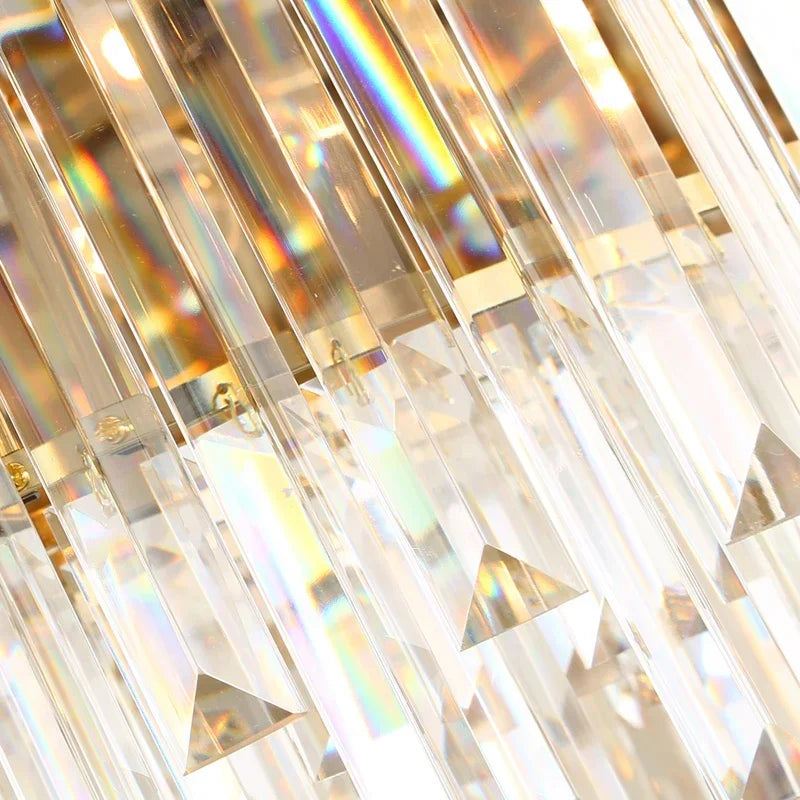 Modern Gold and Black Crystal Chandelier for Luxury Hotel and Living Room