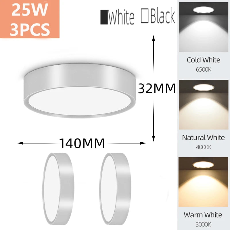 Modern LED Surface Mounted Downlight for Living Room and Bedroom Lighting