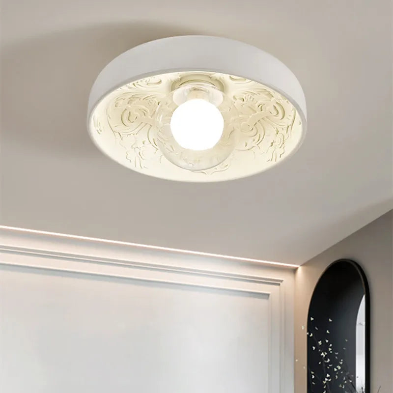 Modern French Cream Ceiling Light for Elegant Bedrooms and Hallways