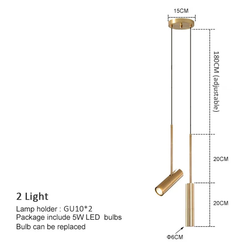 Minimalist LED Pendant Light for Modern Dining Rooms and Kitchen Interiors