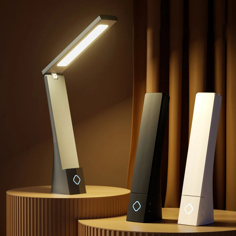 Foldable LED Desk Lamp with USB Charging for Bedrooms and Offices