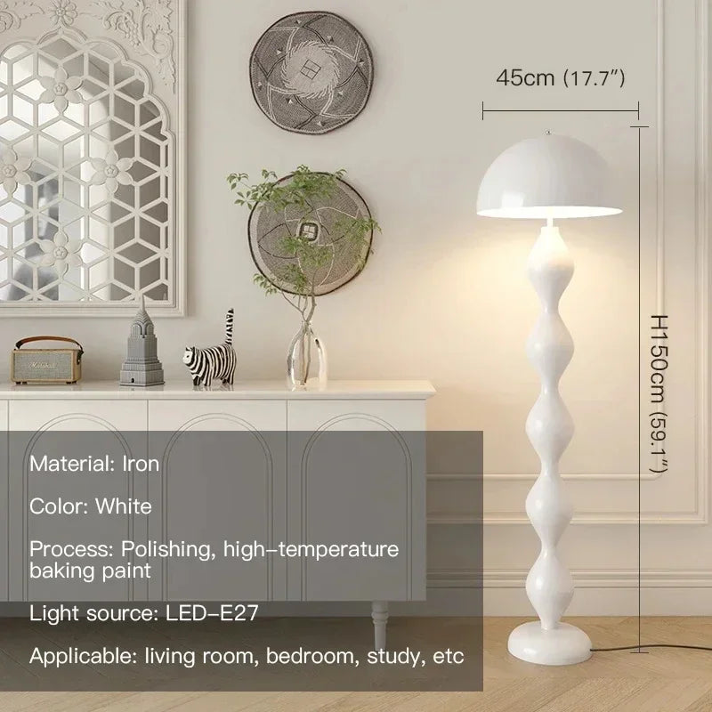 Modern Mushroom Floor Lamp for Nordic Living Room and Ambient Lighting