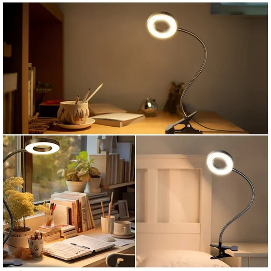 Flexible LED Clip Desk Lamp for Modern Offices and Reading Nooks