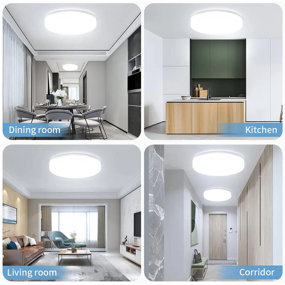 Modern LED Flush Mount Ceiling Light for Kitchens and Hallways