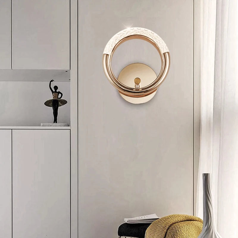 Modern Nordic LED Wall Sconce for Bedroom and Contemporary Interiors
