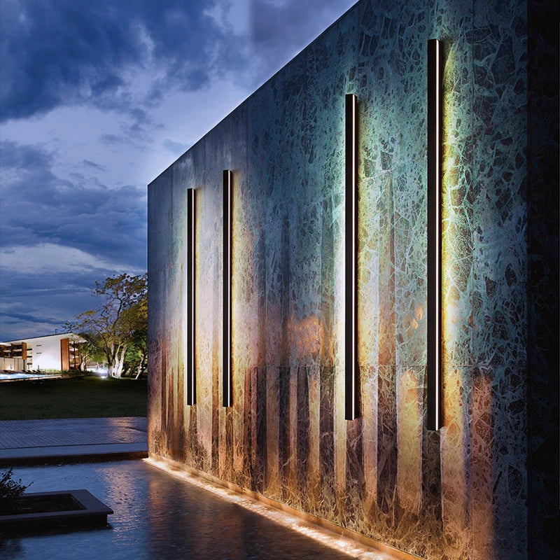 Modern LED Outdoor Wall Light for Garden Patio and Porch Illumination
