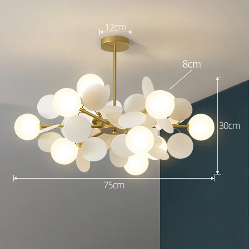 Modern LED Branch Chandelier for Luxury Living Room and Bedroom Decor