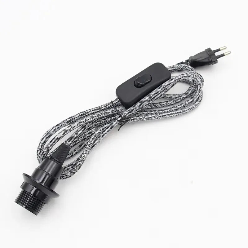 Adjustable Pendant Light Cord with Switch for Bedroom and Home Lighting