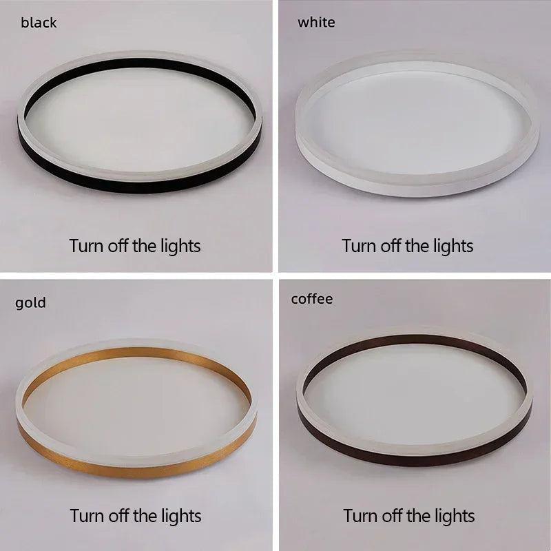Modern LED Circle Ceiling Light for Bedrooms and Contemporary Foyers