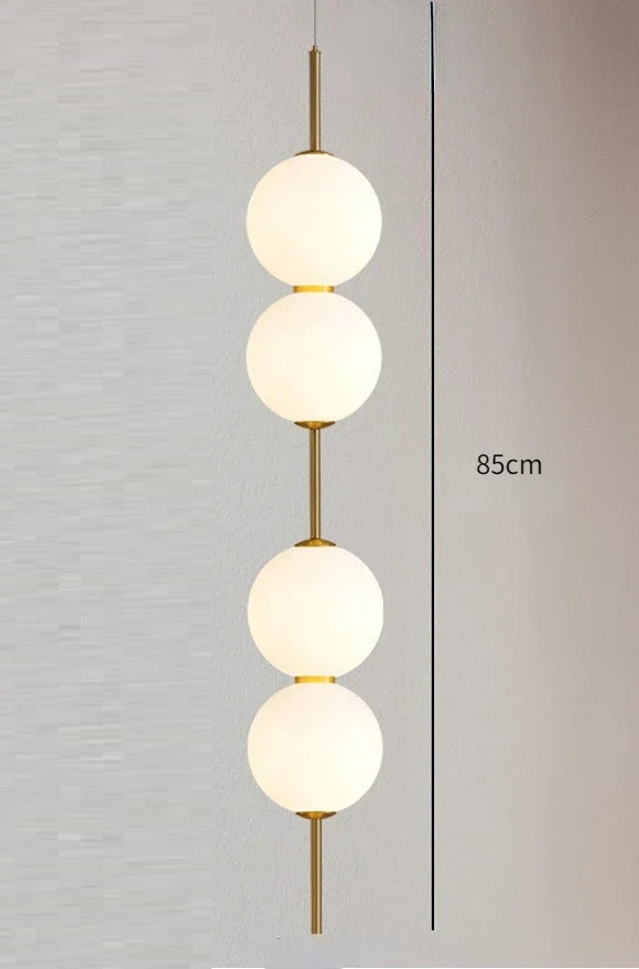 Modern Glass Ball Pendant Light for Bedroom and Entryway Decor