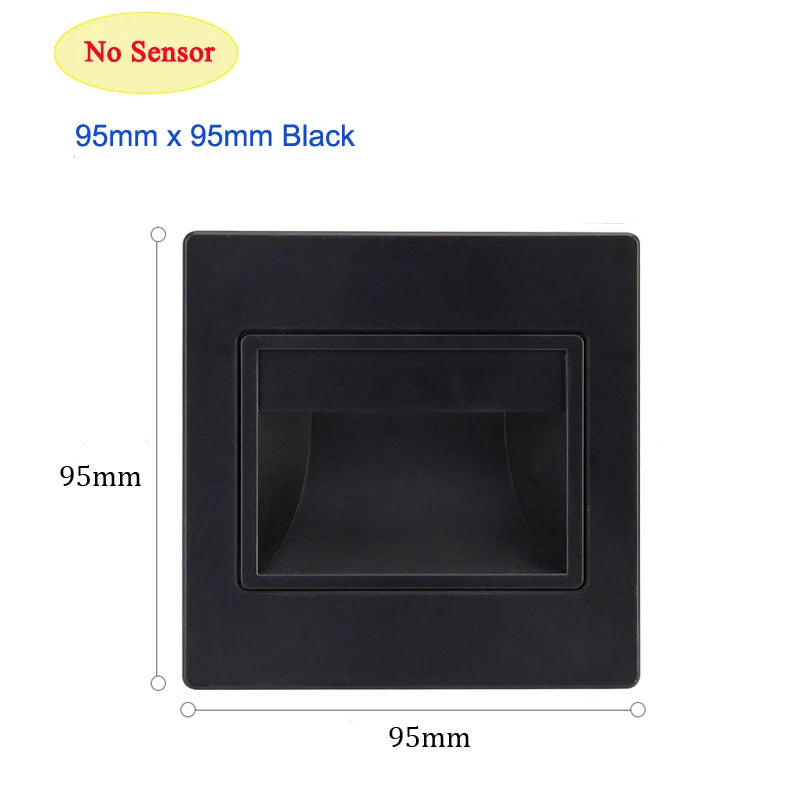 Modern LED Recessed Step Light for Staircases and Hotel Hallways