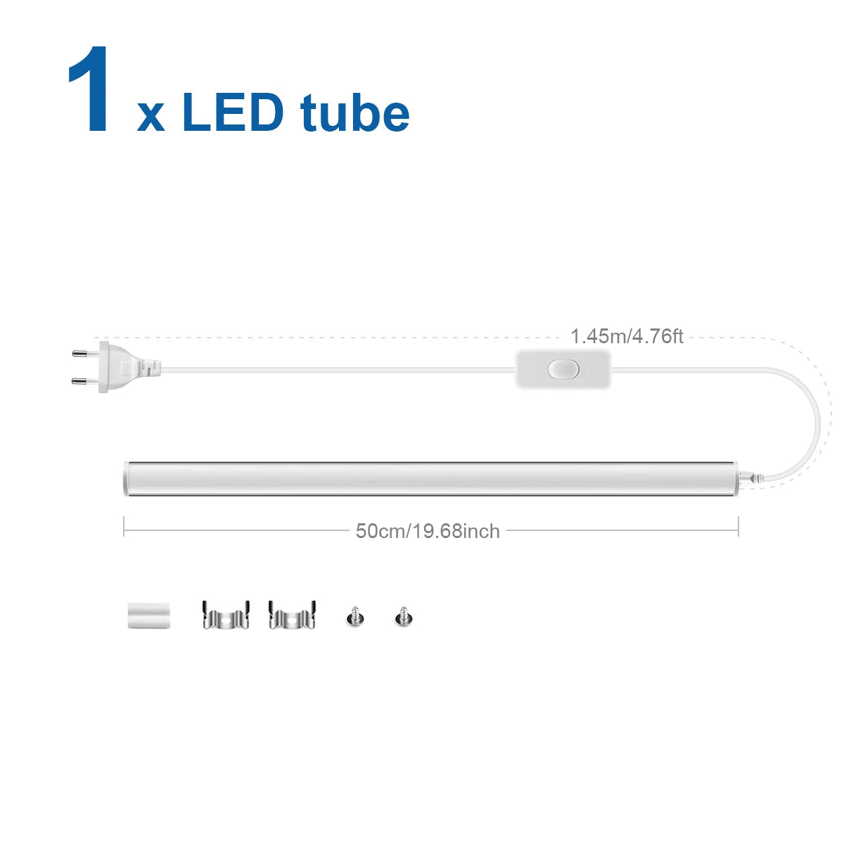Modern LED Wall Tube Light for Bedroom and Home Workspace Decor