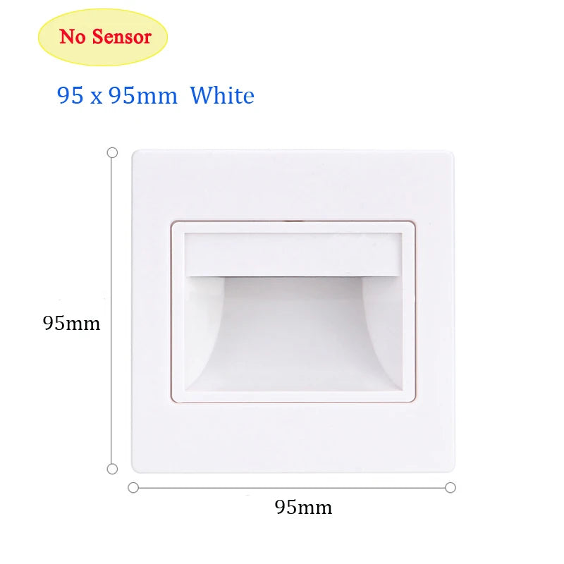 Modern LED Recessed Step Light for Staircases and Hotel Hallways