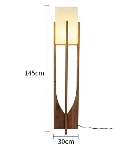 Nordic Wooden Floor Lamp for Modern Living Rooms Hotels and Cafes