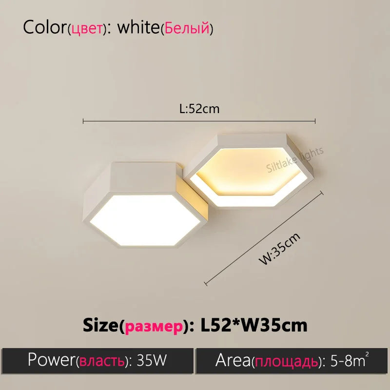 Modern Honeycomb Ceiling Light for Artistic Living Rooms and Dining Spaces