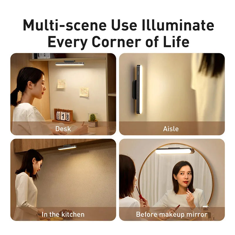 Magnetic Rechargeable LED Desk Lamp for Professional Office and Study Spaces