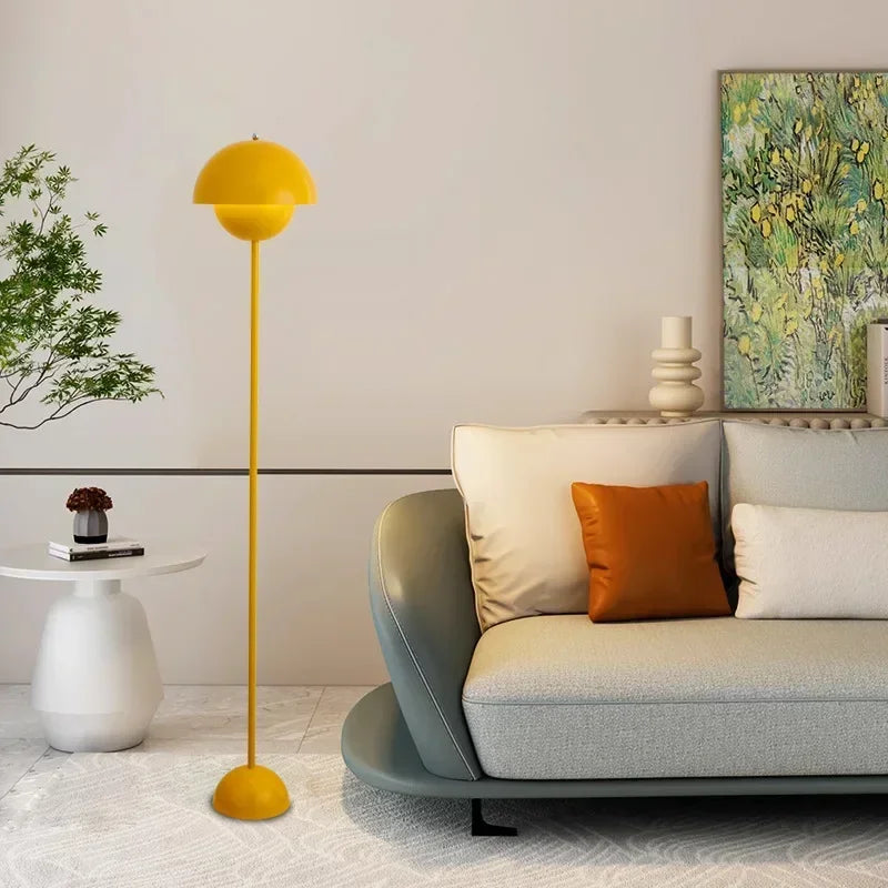 Modern Cream Ceramic Floor Lamp for Living Room and Bedroom Decor