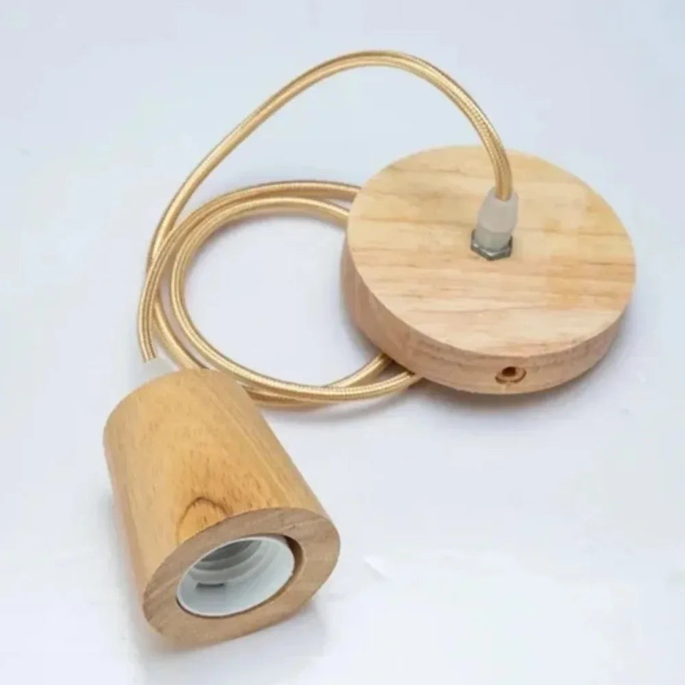 Vintage Wooden Pendant Light for Restaurants and Cozy Home Interiors