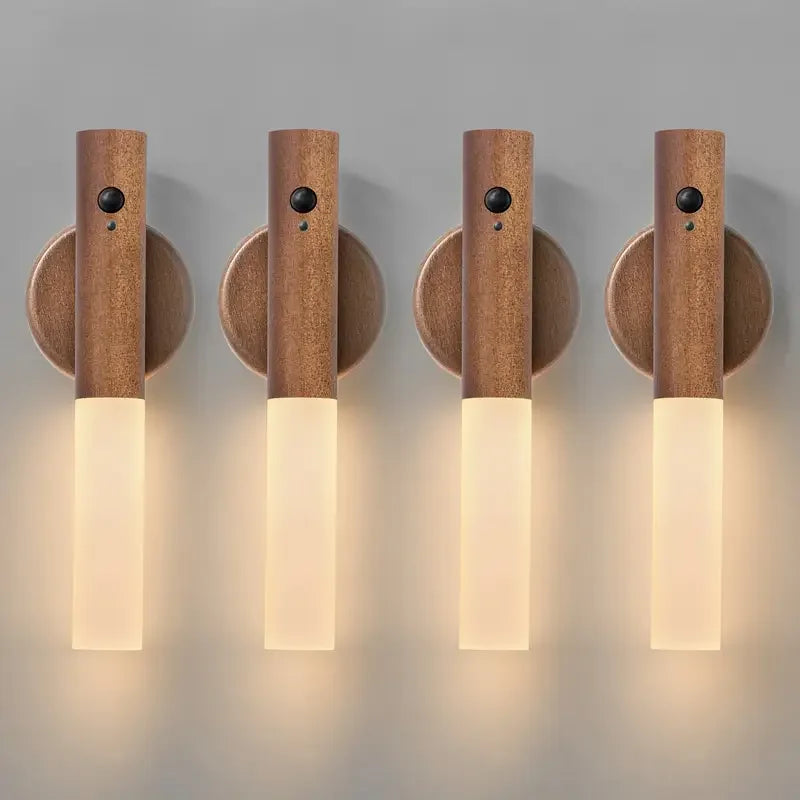 Rechargeable Motion Sensor LED Wall Lamp for Hallways and Modern Home Decor