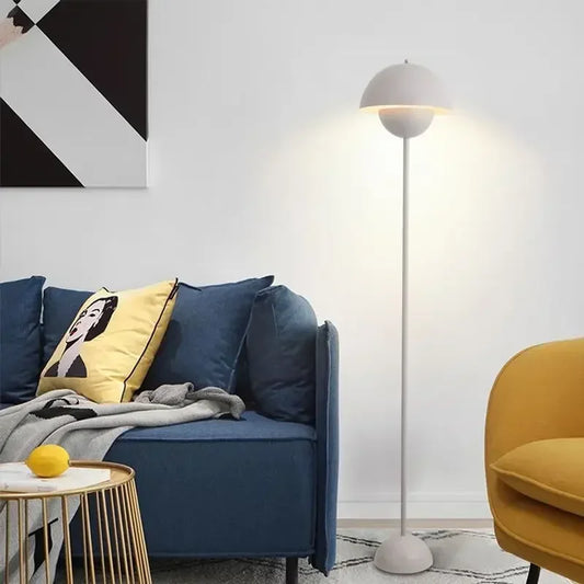 Modern Cream Ceramic Floor Lamp for Living Room and Bedroom Decor