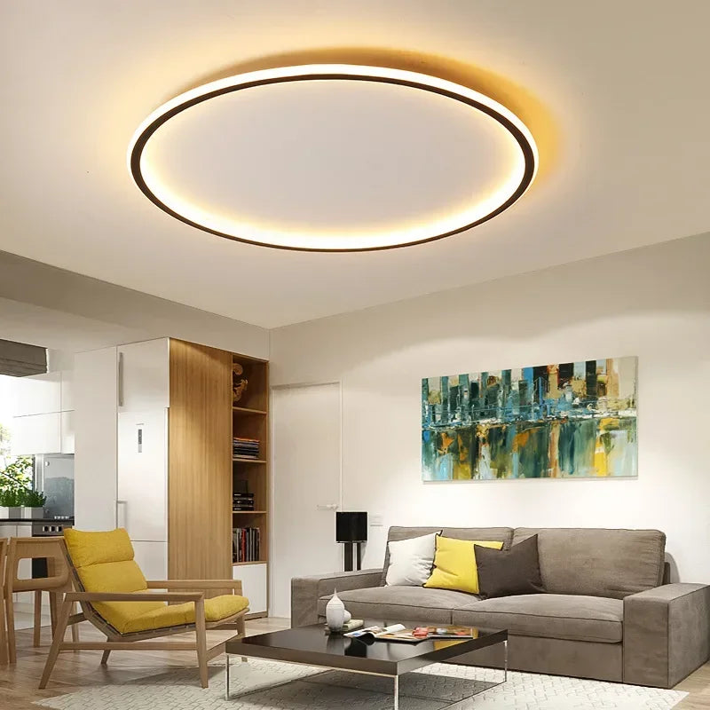 Nordic Minimalist LED Ceiling Light with Remote for Modern Living Spaces