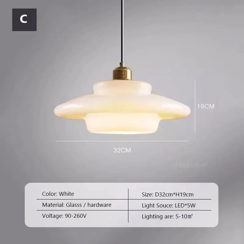 Nordic Glass Pendant Light for Modern Studios and Coffee Bars
