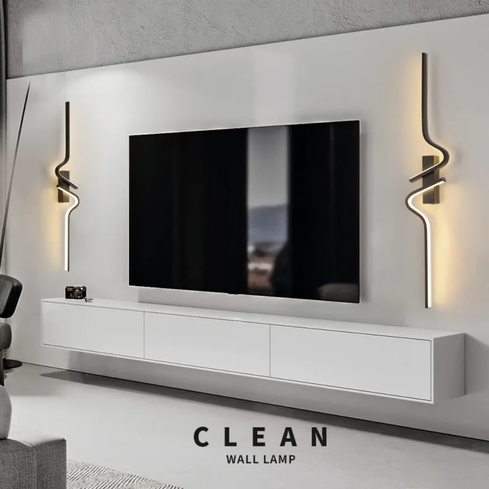 Modern Minimalist LED Wall Sconce for Bedroom and Living Room Lighting