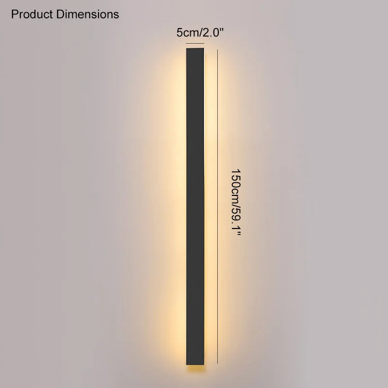 Minimalist LED Outdoor Wall Lamp for Modern Garden and Terrace Lighting