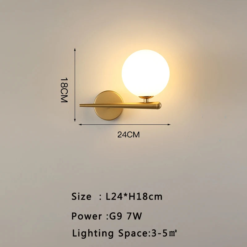 Modern LED Wall Sconce for Living Room and Bedroom Ambient Lighting