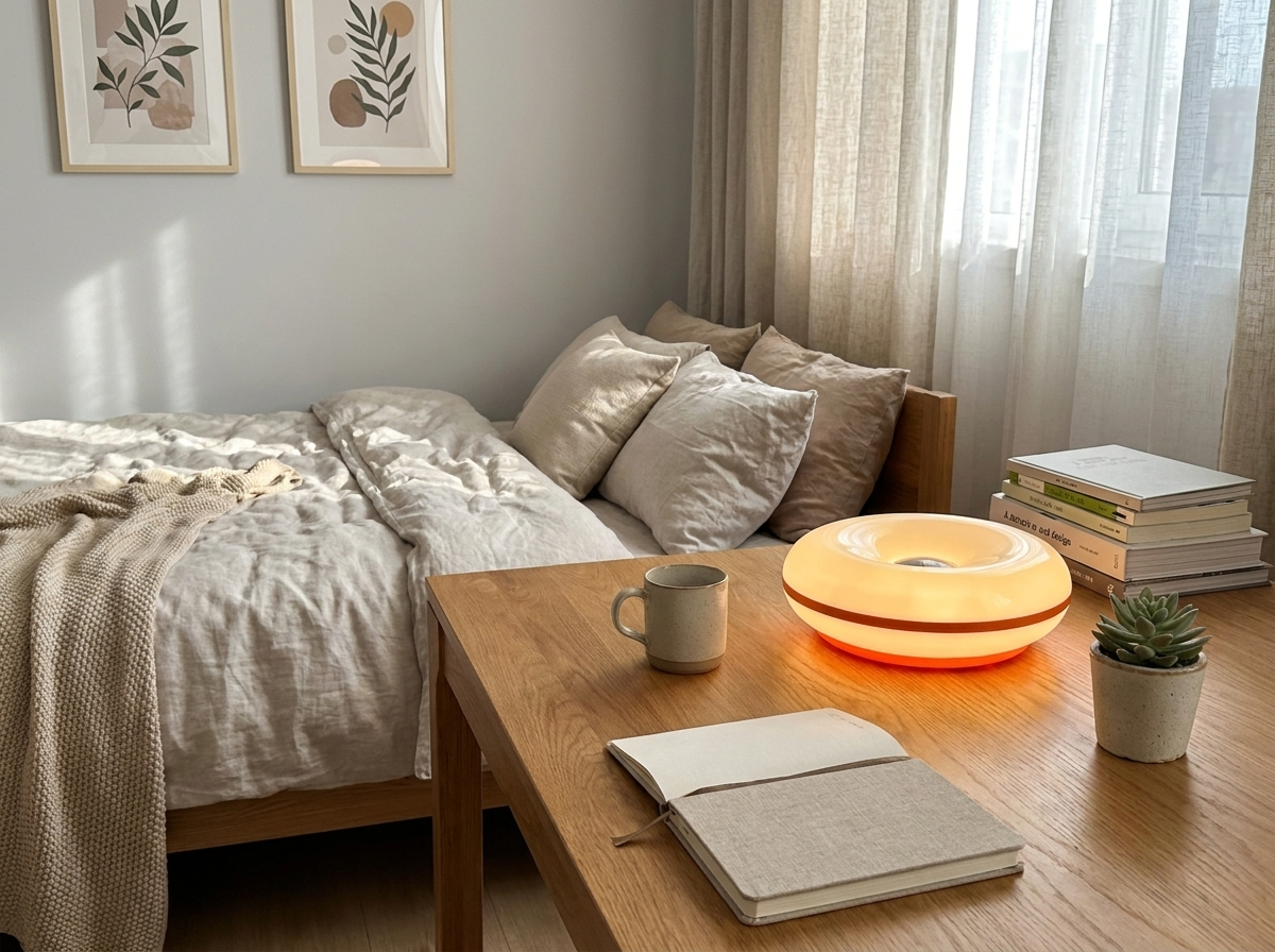 Bauhaus Donut Table Lamp - Lifestyle