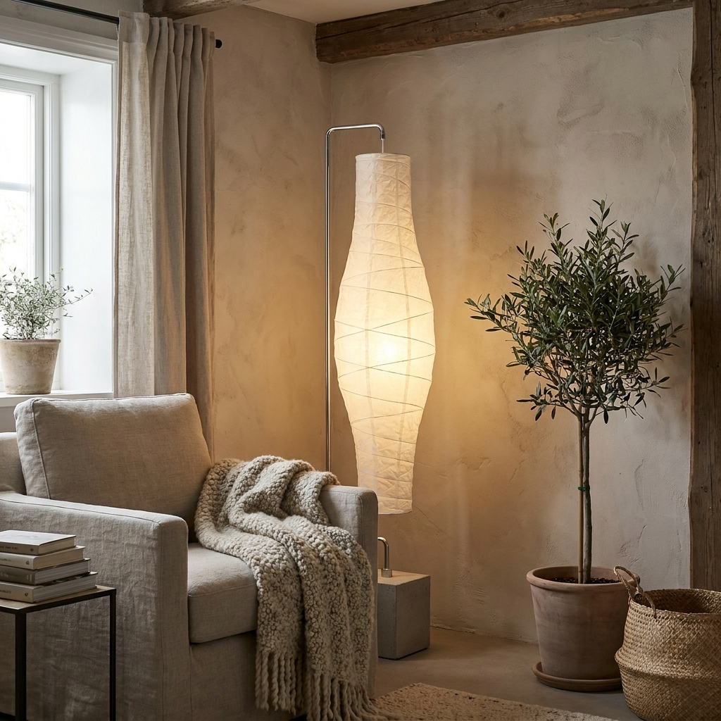 Contemporary Paper Floor Lamp lifestyle