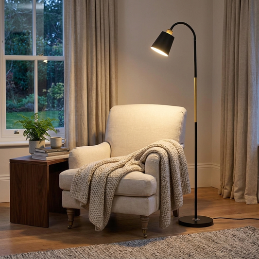 Adjustable Wrought Iron Floor Lamp lifestyle