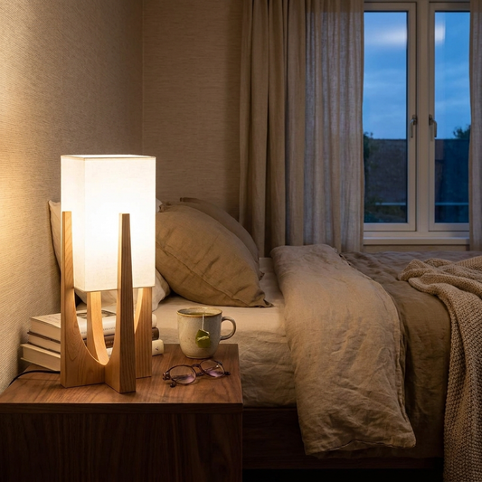 Nordic Wooden Floor Lamp lifestyle