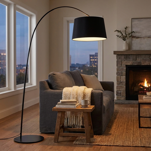 Modern Arc Floor Lamp lifestyle