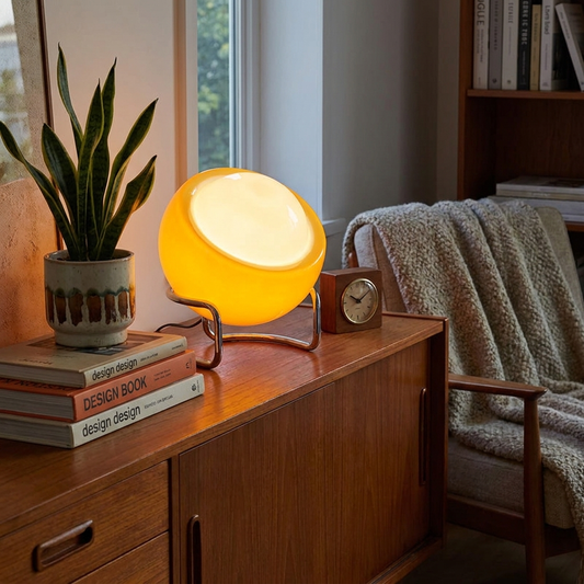 Mid-Century Glass Table Lamp lifestyle